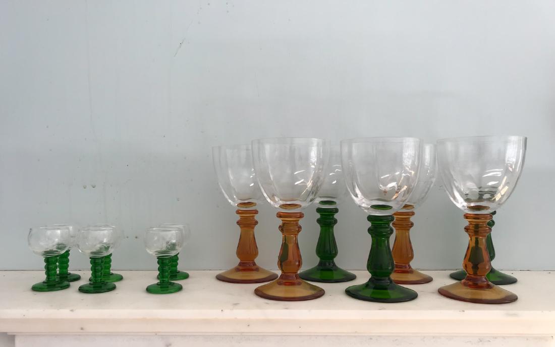 PORTIEUX FRENCH GLASS GOBLETS (1 of 9)