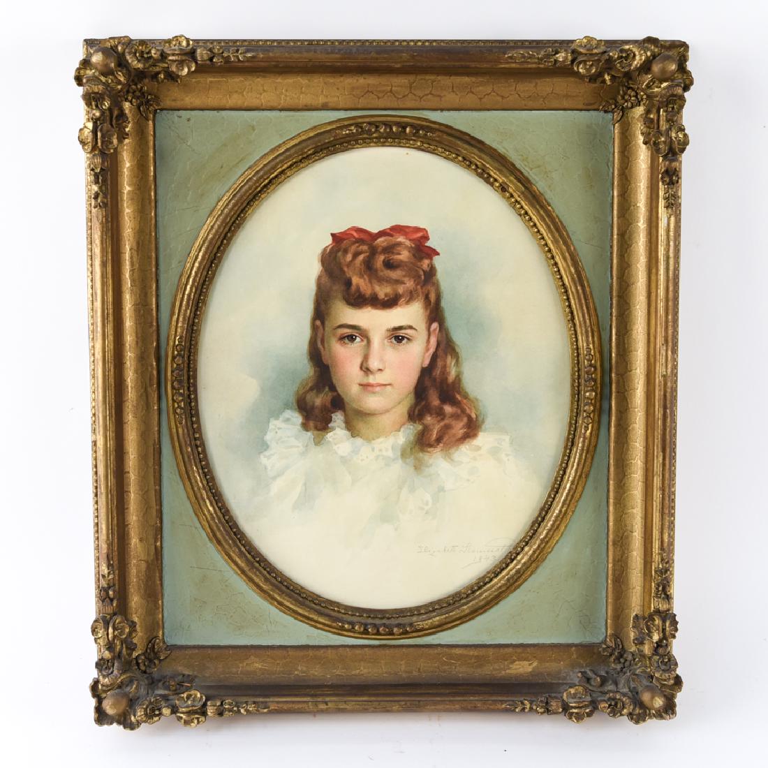 1943 PORTRAIT PAINTING OF A GIRL (1 of 8)