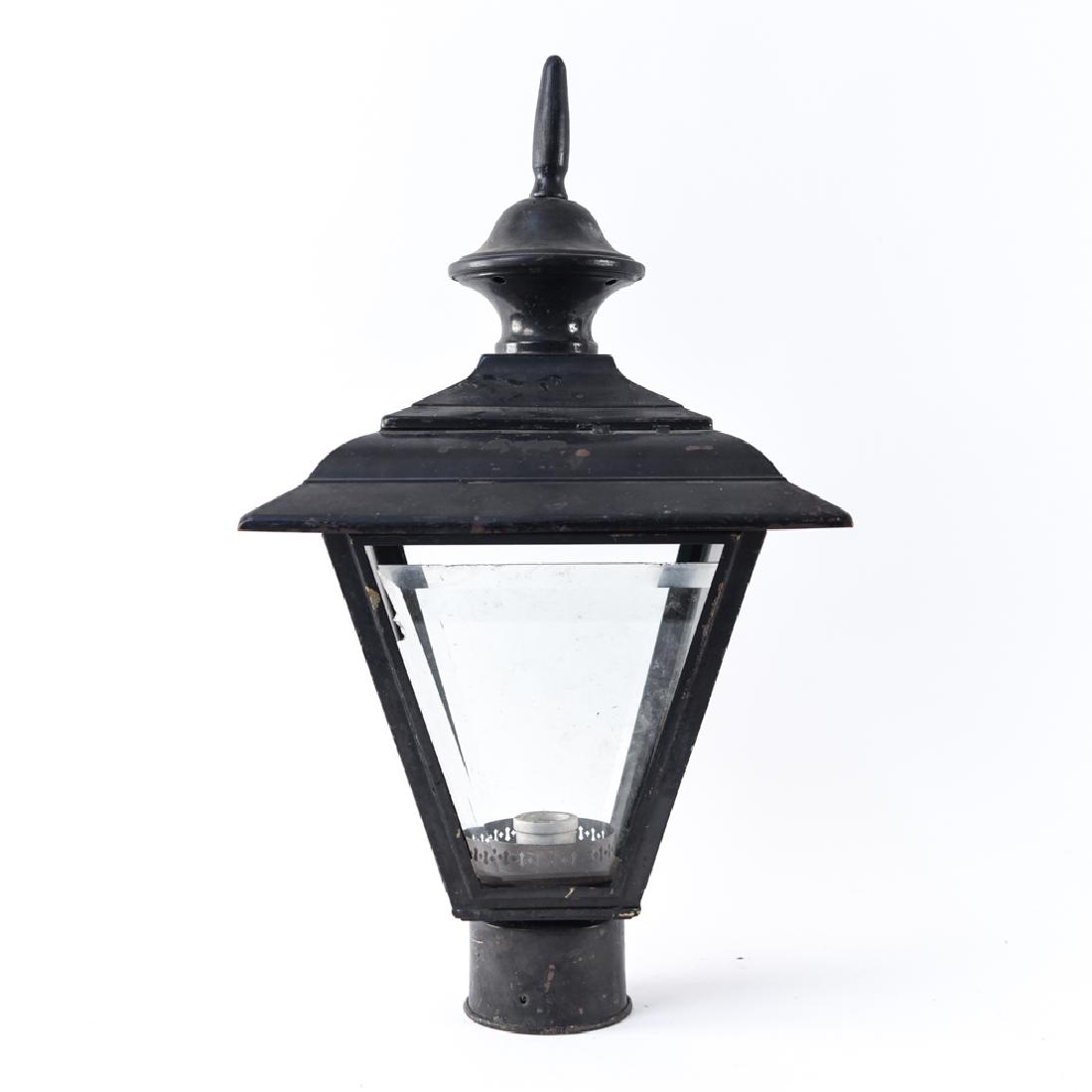 ANTIQUE POLE LANTERN LIGHT FIXTURE (1 of 14)