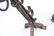 PAIR OF WROUGHT IRON CANDLE STAND ANDIRONS - 10