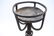 PAIR OF WROUGHT IRON CANDLE STAND ANDIRONS - 2