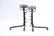 PAIR OF WROUGHT IRON CANDLE STAND ANDIRONS - 7