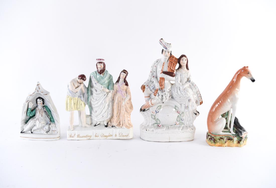 GROUPING OF STAFFORDSHIRE CERAMICS (1 of 17)