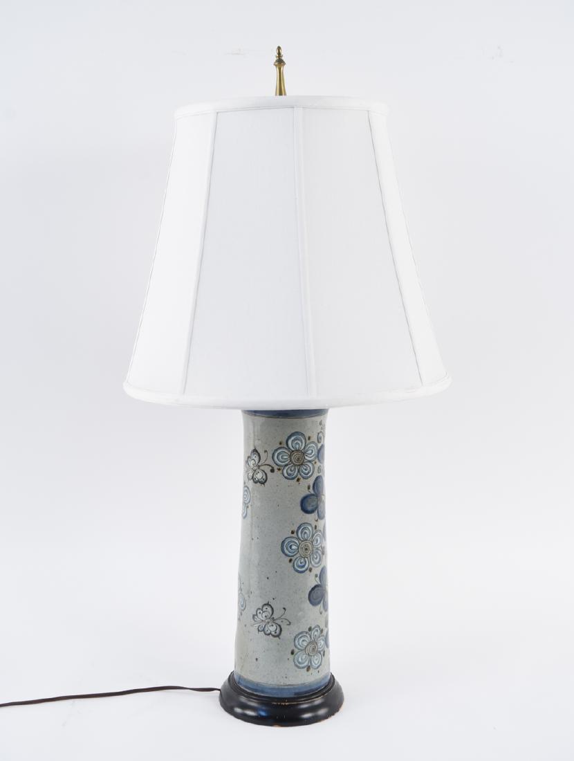 MEXICAN GLAZED CERAMIC BUTTERFLY LAMP (1 of 11)