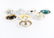 GROUPING OF DEMI-TASSE CUPS & SAUCERS