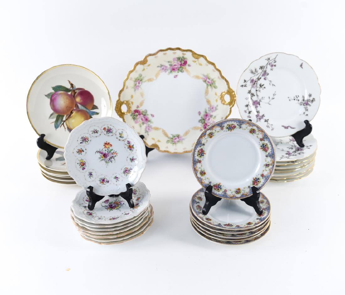 GROUPING OF PORCELAIN PLATES (1 of 18)