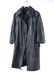 FENDI LEATHER & SILK FULL LENGTH COAT