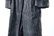 FENDI LEATHER & SILK FULL LENGTH COAT - 4