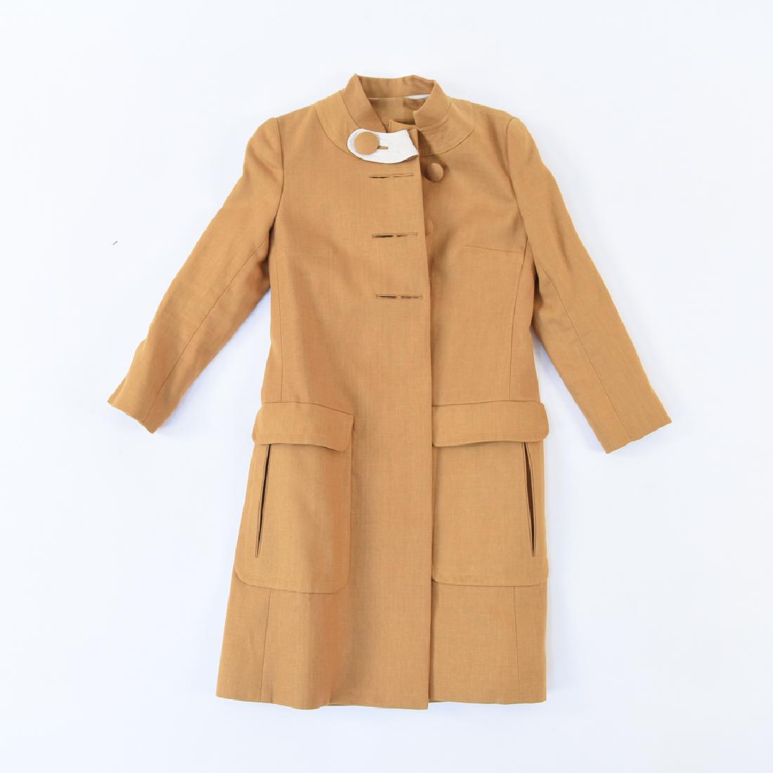 NEW CHLOE SILK BUTTON FRONT COAT: New with tags. Cumin color. Size: 36 Condition: New, excellent.