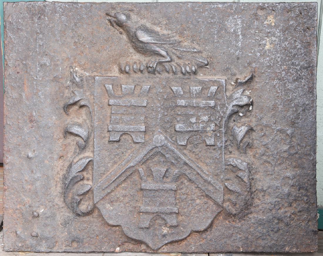 ANTIQUE CAST IRON FIREBACK (1 of 13)