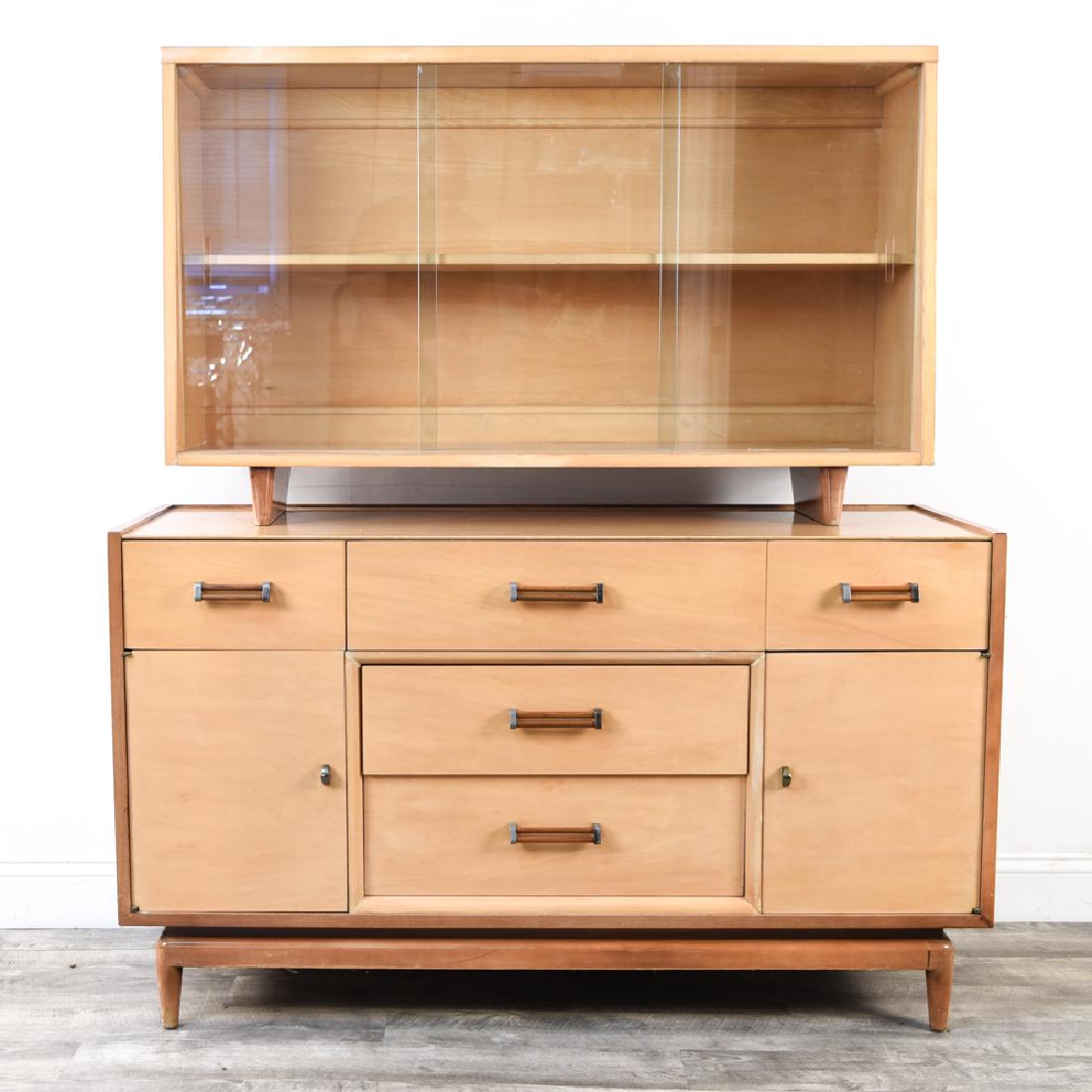 MID-CENTURY SIDEBOARD CABINET & HUTCH (1 of 20)