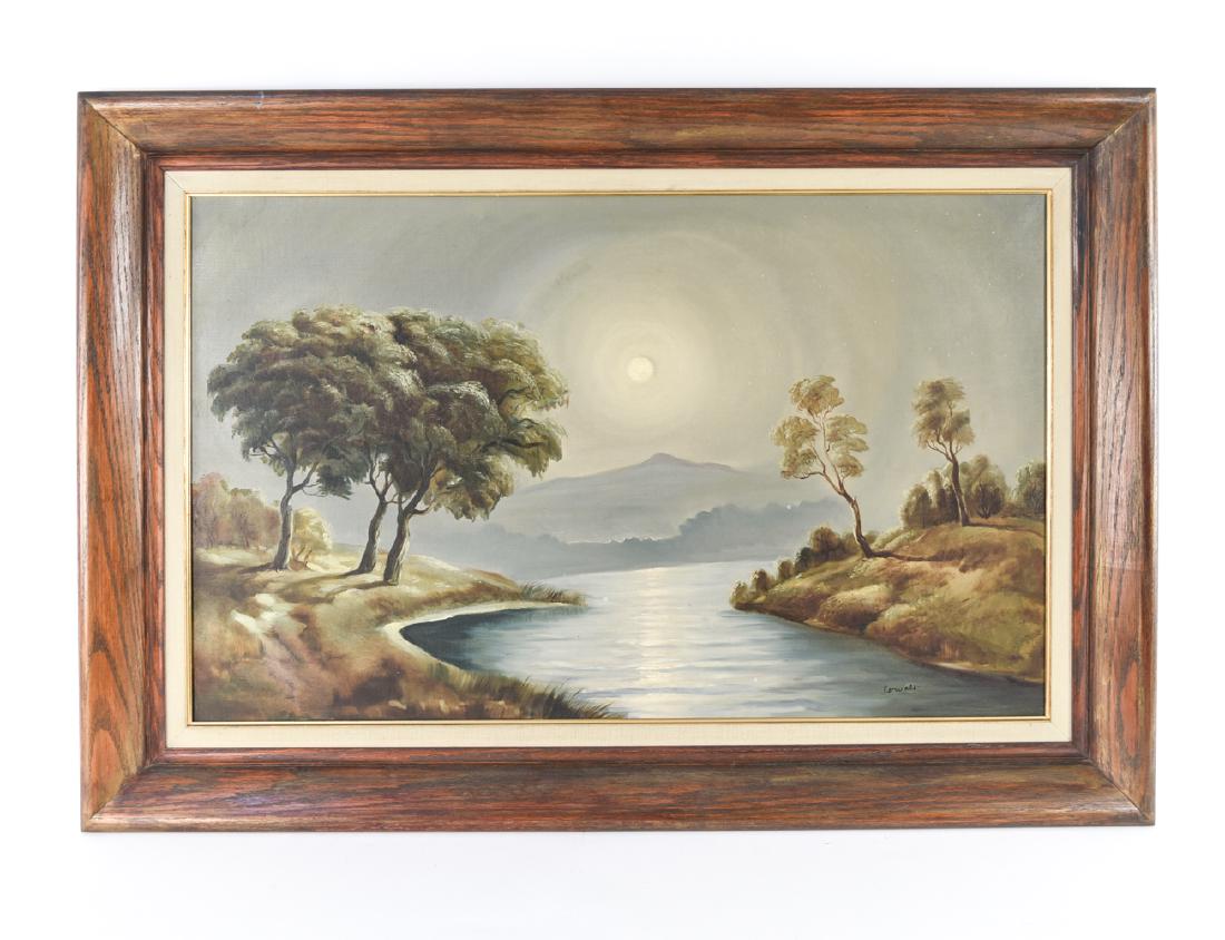 LARGE 20TH CENTURY LANDSCAPE O/C (1 of 10)
