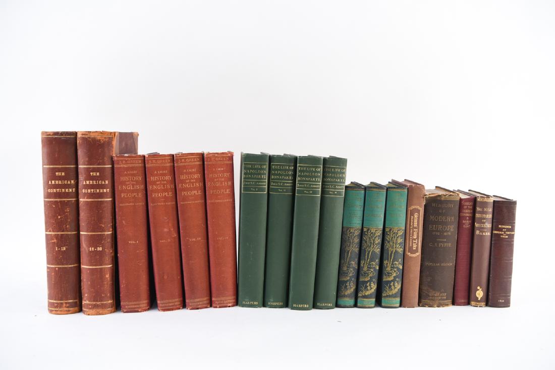 GROUPING OF LEATHERBOUND BOOKS (1 of 19)