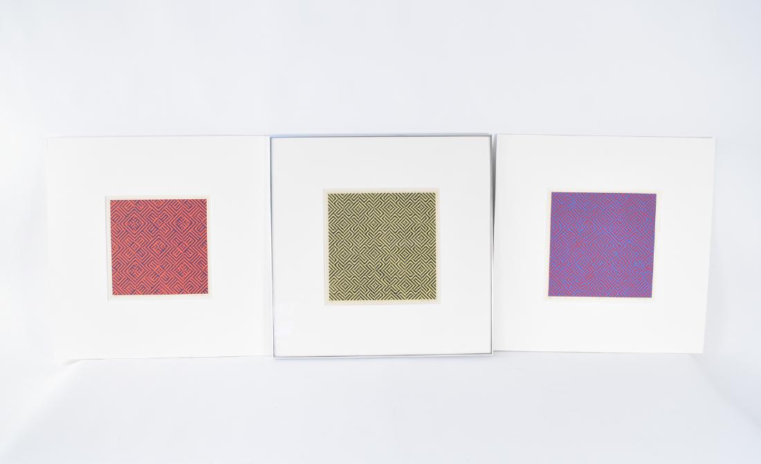 (3) JOHN BATTY OP ART PRINTS (1 of 15)