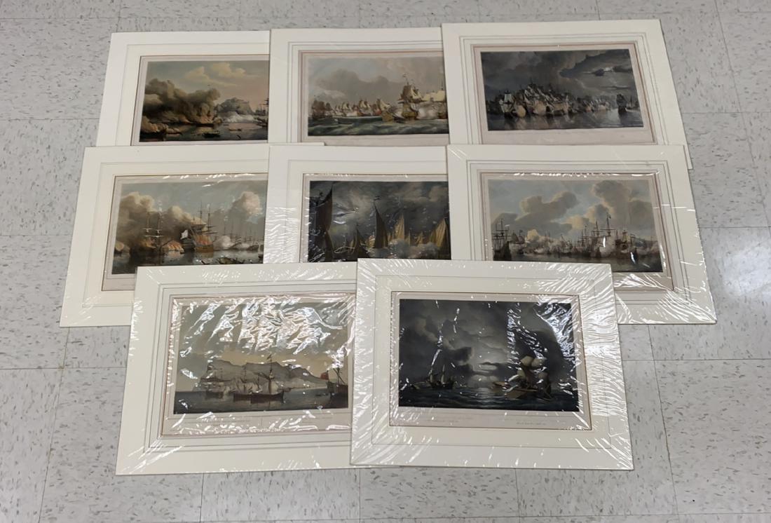 GROUPING OF DUTCH SHIP AQUATINTS (1 of 6)