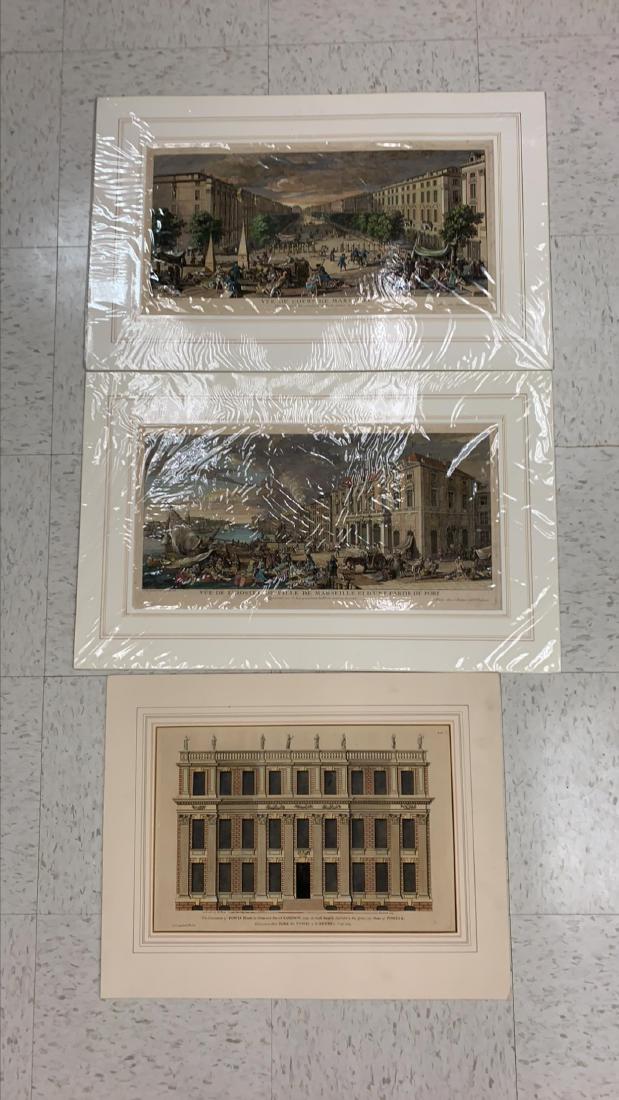 (3) FRENCH 18TH C. ENGRAVINGS (1 of 9)
