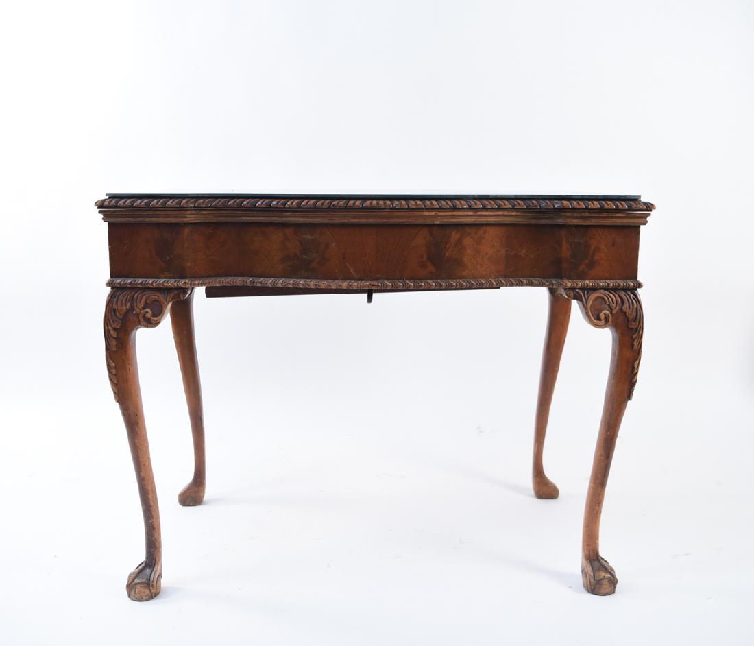 CARVED MAHOGANY CONSOLE TABLE (1 of 18)