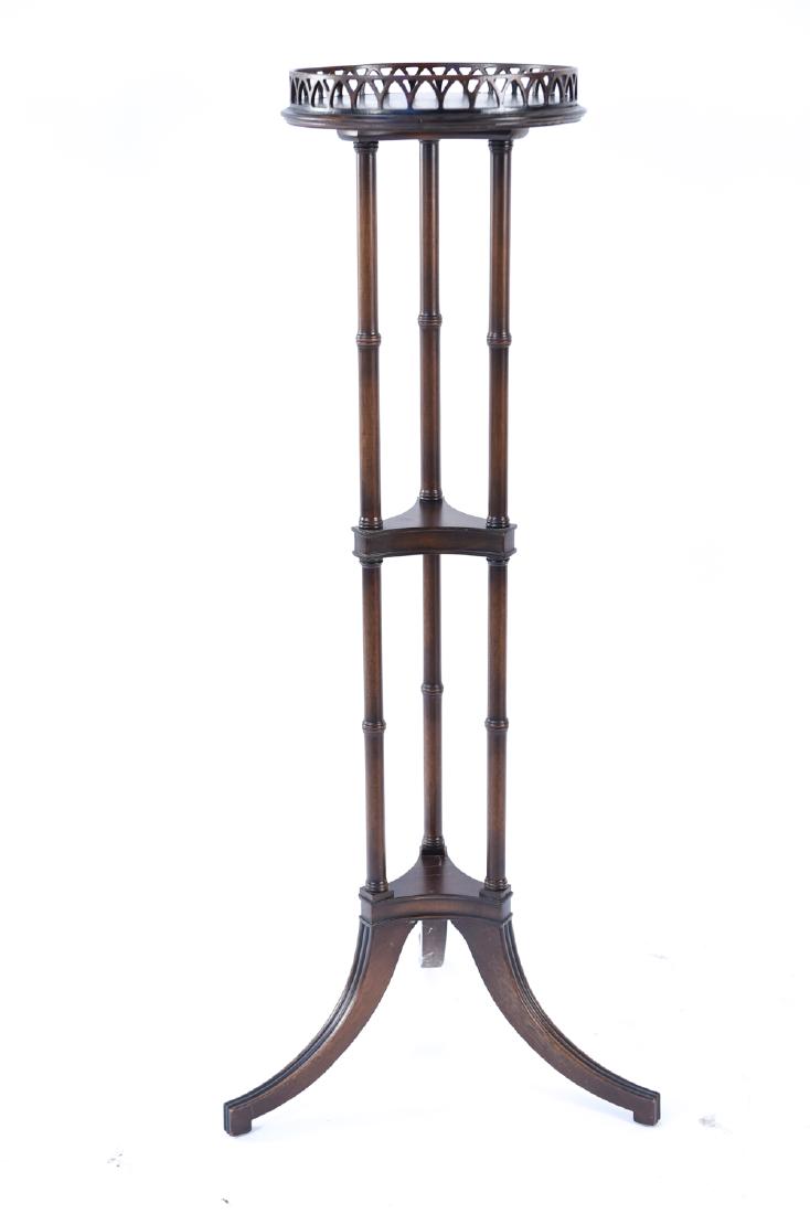 MAHOGANY PEDESTAL PLANT STAND (1 of 7)
