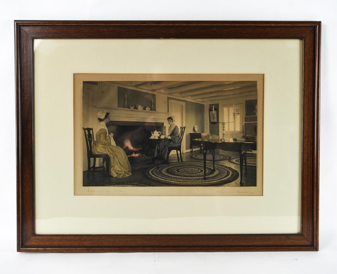 WALLACE NUTTING "AFTERNOON TEA" RARE LARGE SIZE (1 of 11)