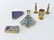 ENAMEL & MOSAIC BRASS GROUPING INCL. TAXCO MEXICO