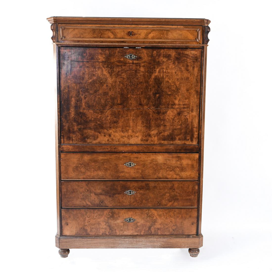 ANTIQUE BIEDERMEIER STYLE SECRETARY DESK (1 of 19)