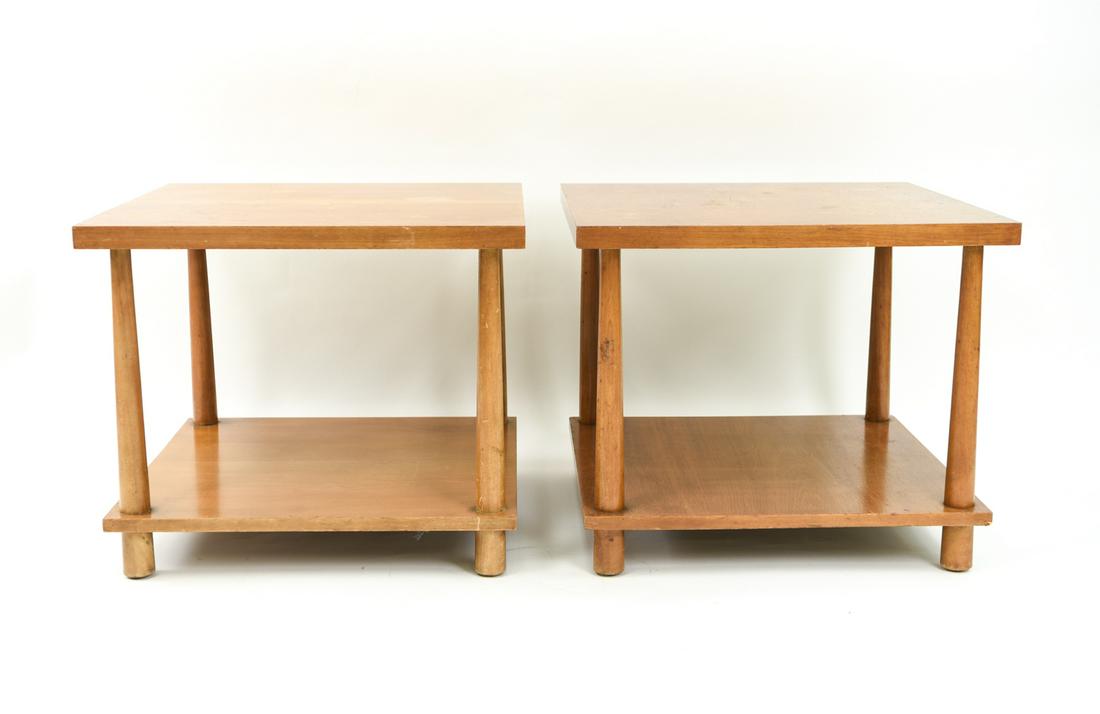 T H ROBSJOHN GIBBINGS WIDDICOMB PAIR OF END TABLES (1 of 10)