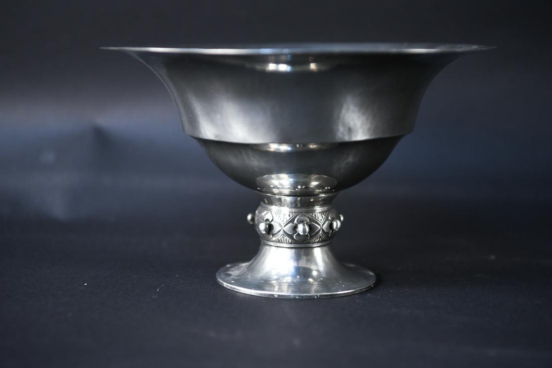 JUST ANDERSEN 1928 DANISH HAMMERED PEWTER COMPOTE (1 of 6)