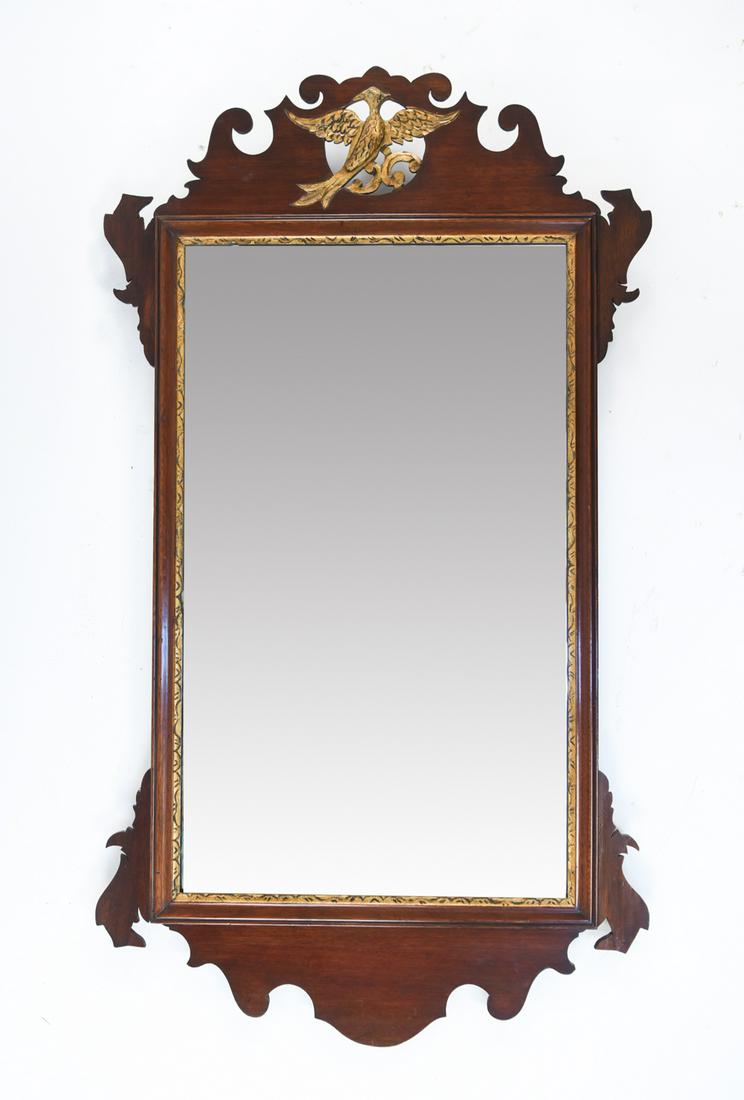 ANTIQUE CHIPPENDALE MIRROR (1 of 8)