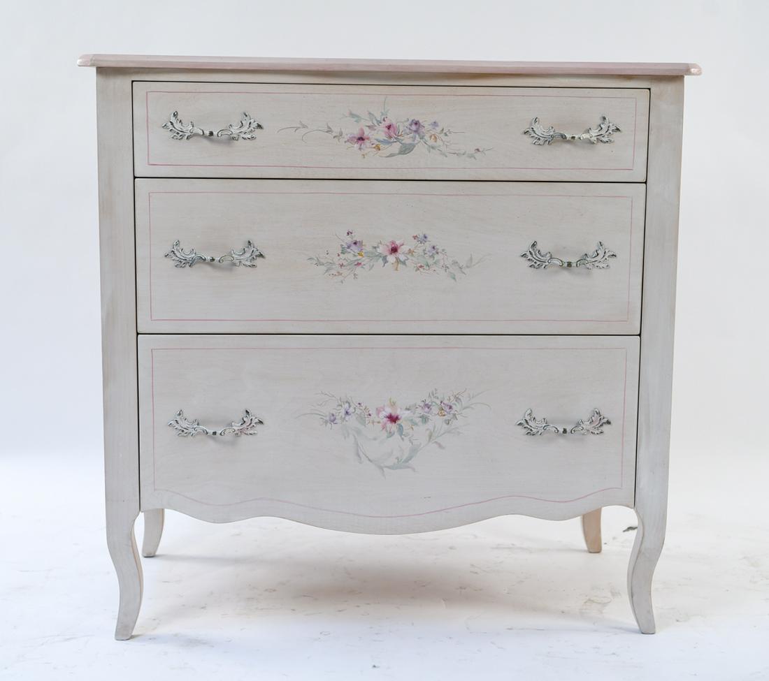FRENCH HAND PAINTED SHABBY CHIC DRESSER (1 of 14)