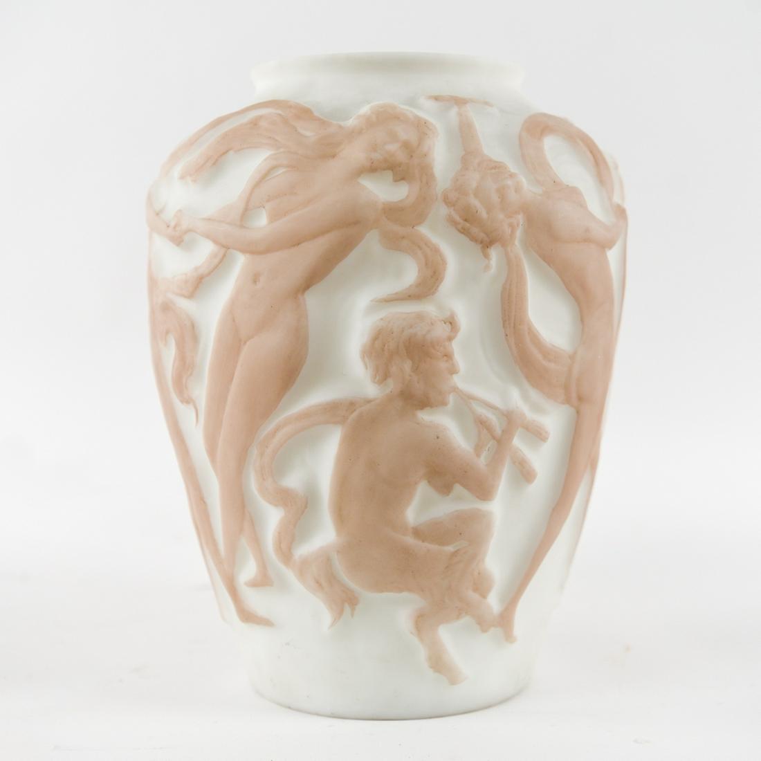 PHOENIX GLASS VASE W/ NYMPHS (1 of 9)