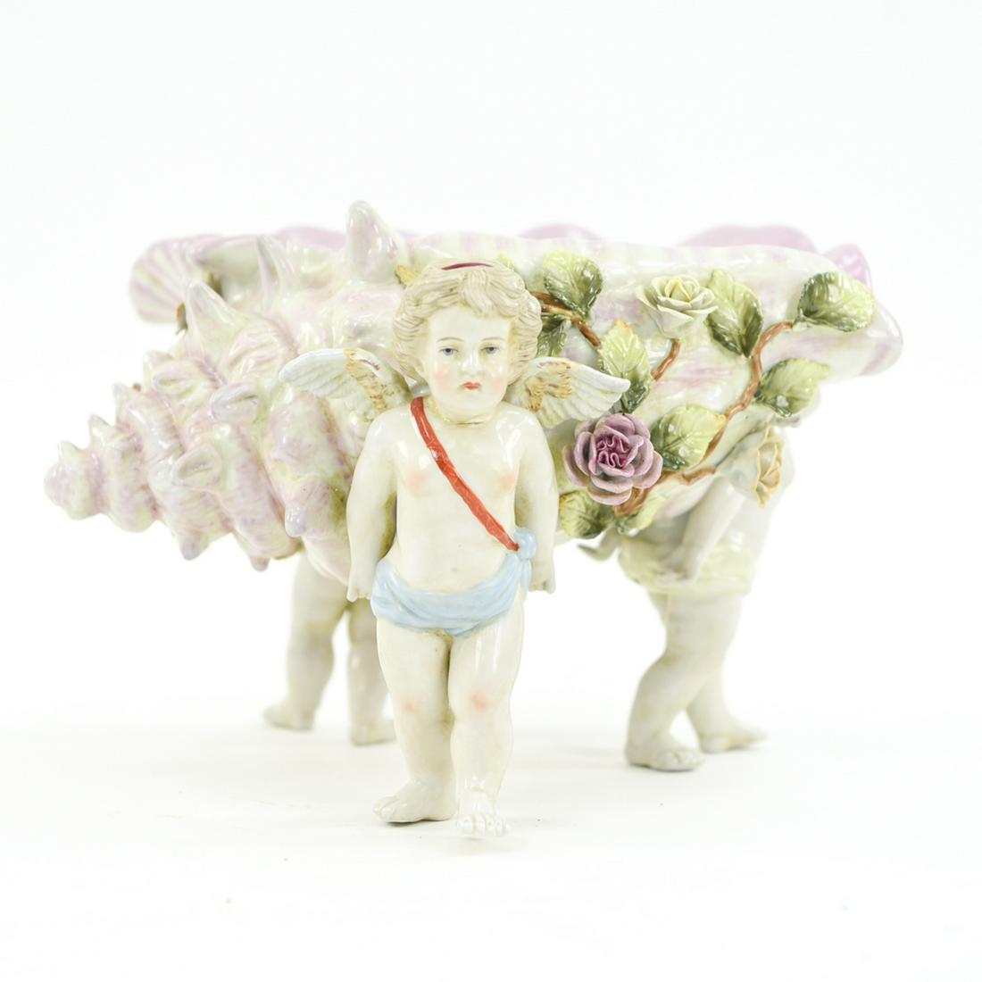 RUDOLSTADT GERMAN PORCELAIN PUTTI BOWL (1 of 15)