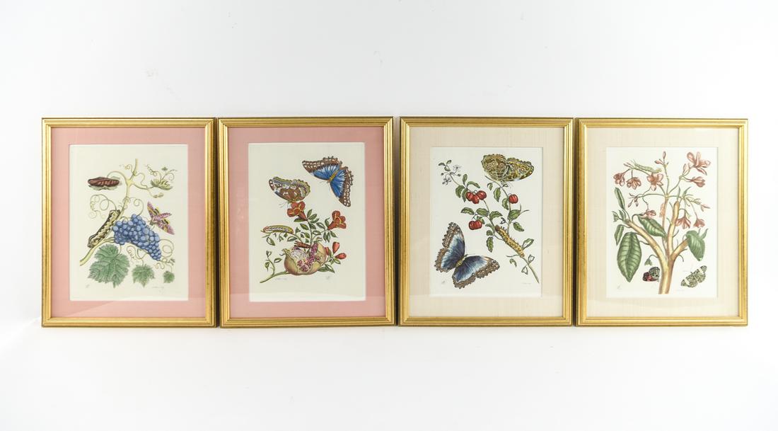 (4) HAND COLORED REPRODUCTION PRINTS (1 of 19)
