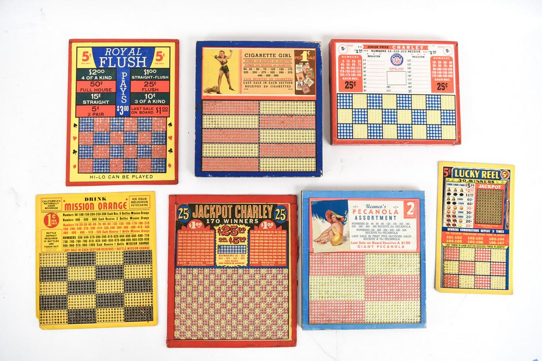 GROUPING OF C. 1940S UNUSED PUNCH CARDS (1 of 8)