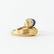 14K GOLD, DIAMOND AND LAPIS RING - 5