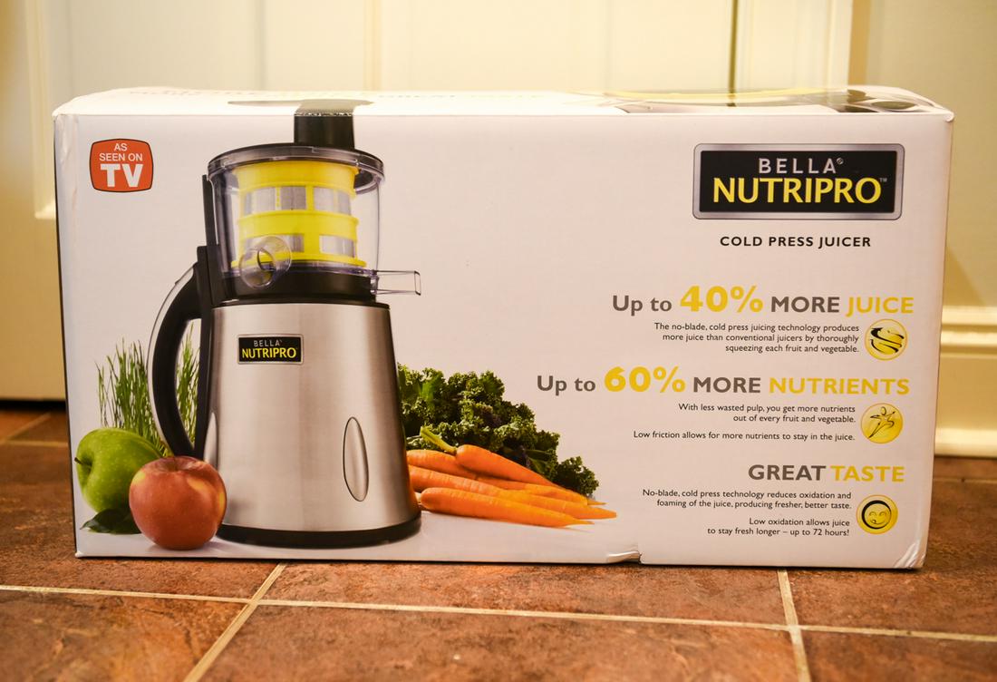 BELLA NUTRIPRO COLD PRESS JUICER: new in box condition