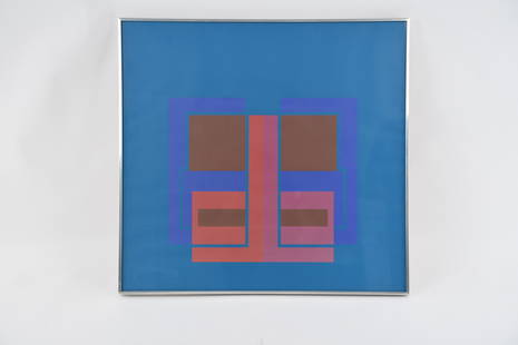 ROBYN DENNY (1930-2014): Abstract silkscreen. Signed and numbered 79/95 lower right. Dated '70. Dimensions: (Overall)) H 29" x W 30.25" Condition: Slight waviness to paper.