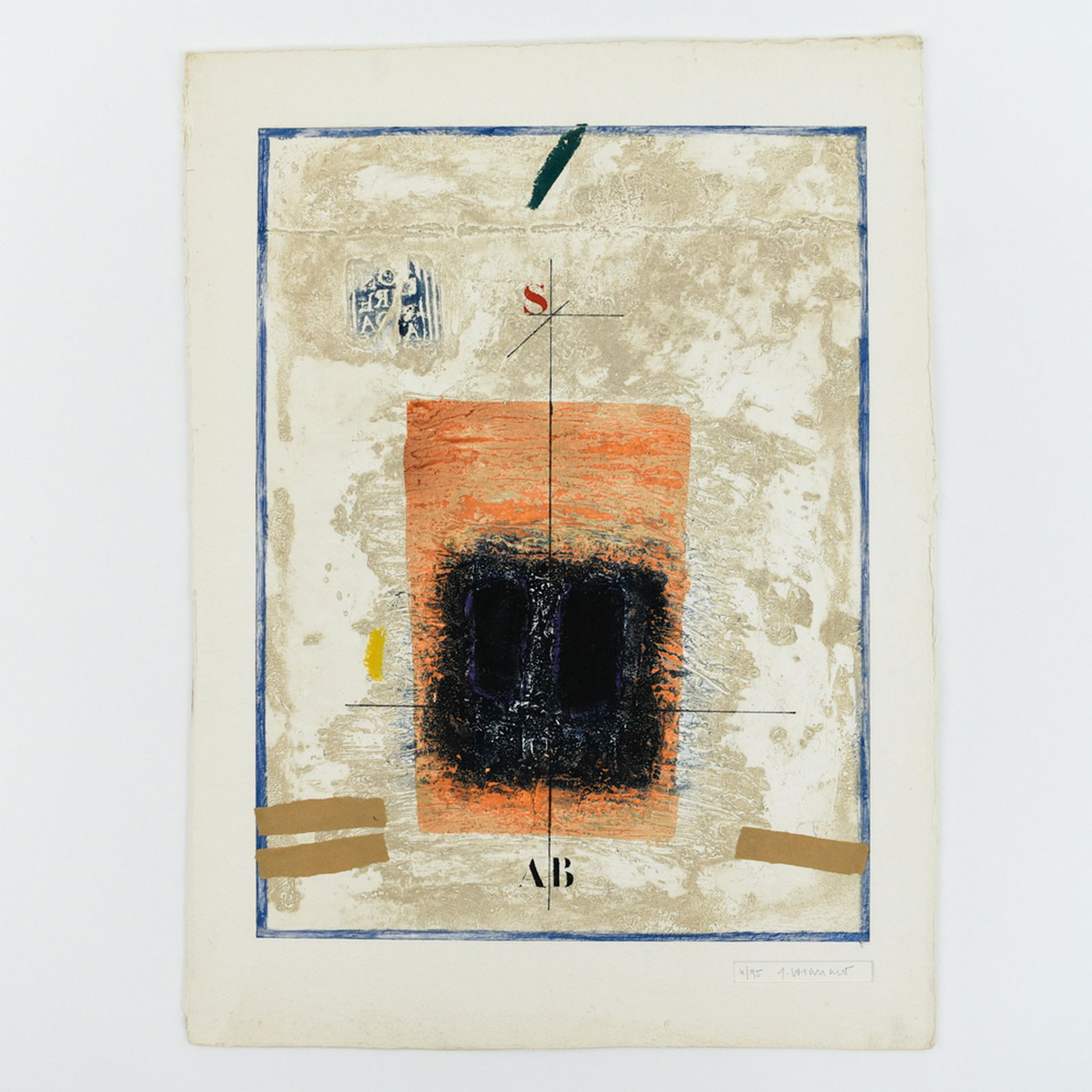 JAMES COIGNARD PRINT: Numbered and signed lower right. Dimensions: H 39" x W 29" Condition: Some small spots and handling wear.