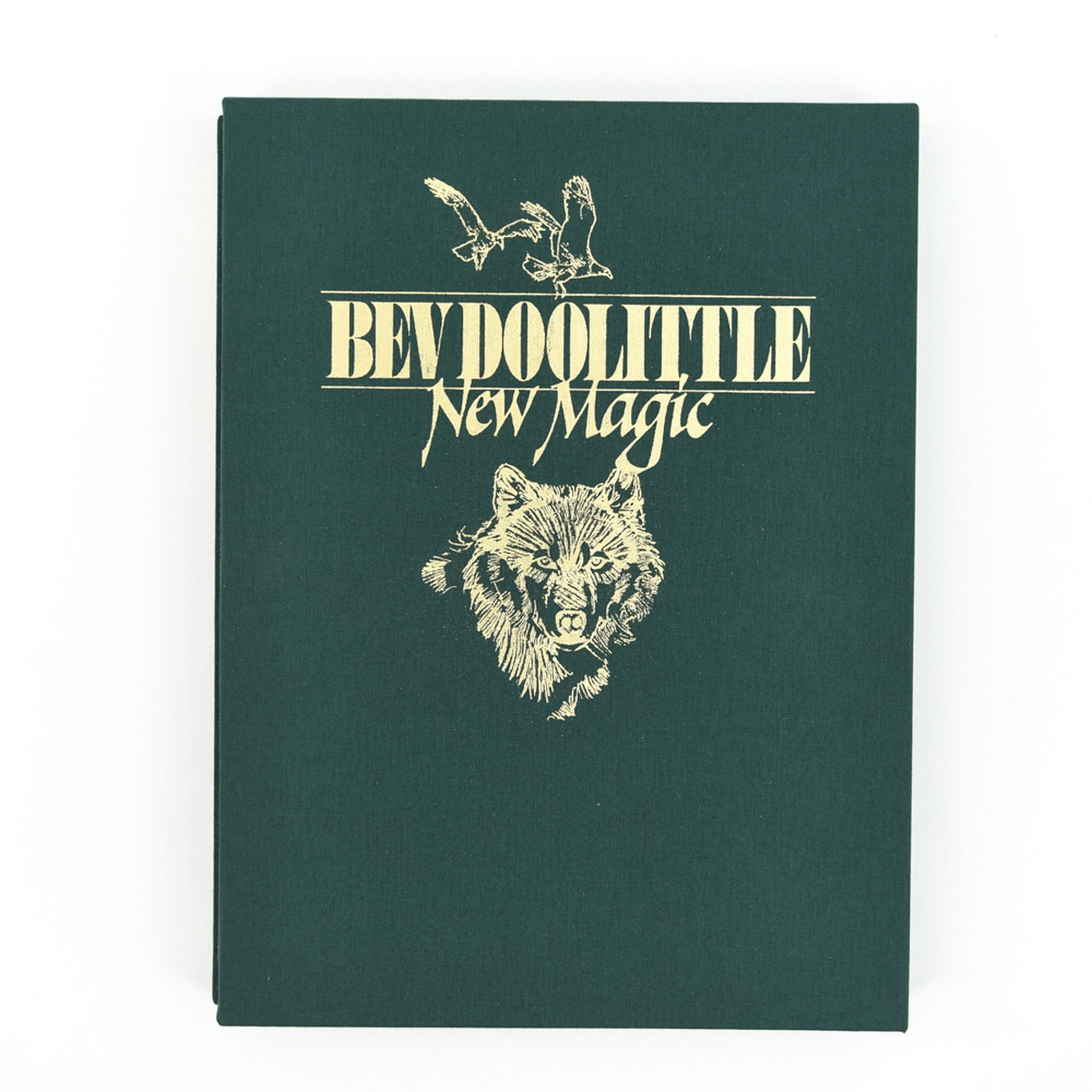 BEV DOOLITTLE "NEW MAGIC" BOOK: With original box. Dimensions: (Box) H 1.5" x W 15.25" x D 10" Condition: Showing little signs of use. Like new.