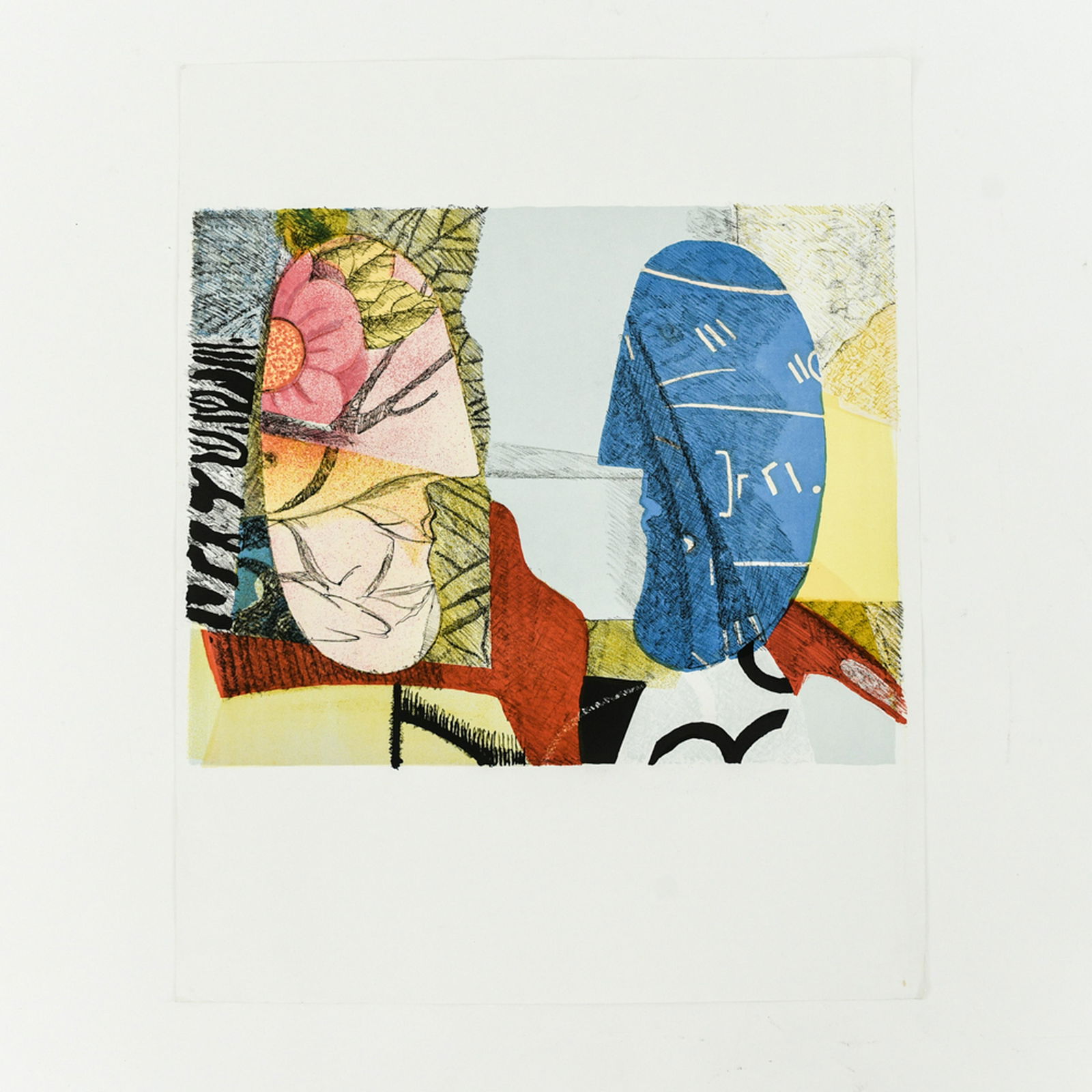 MAX PAPART FRENCH (1911-1994): Apparently unsigned. Dimensions: H 31.5" x W 24.75" Condition: Handling wear, corner bumps, few creases.