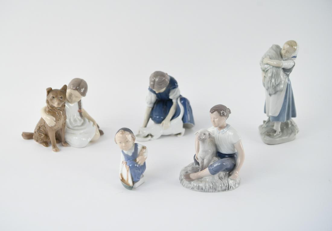 GROUPING B&G AND COPENHAGEN PORCELAIN FIGURES (1 of 16)