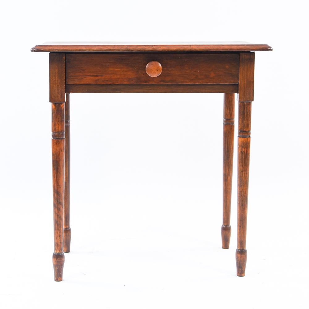 ANTIQUE AMERICAN SINGLE DRAWER SIDE TABLE (1 of 11)