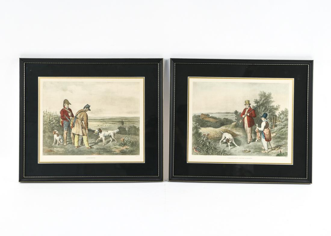 (2) FRENCH HUNTING PRINTS (1 of 13)