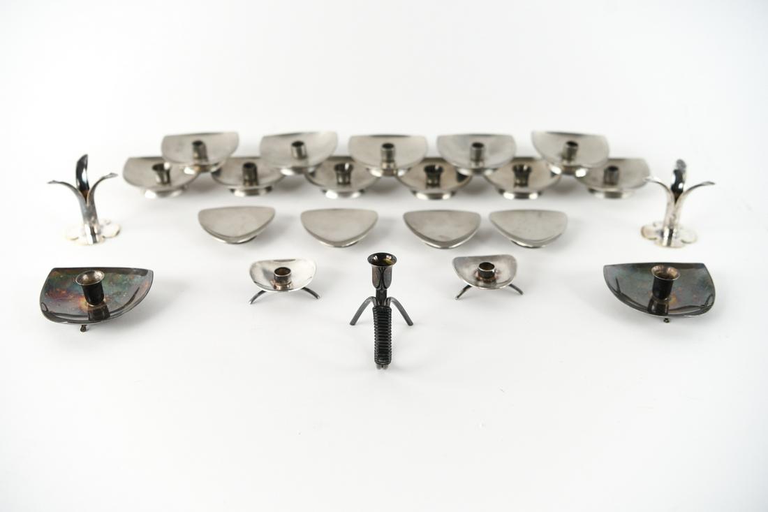 GROUPING OF DANISH CANDLE HOLDERS (1 of 15)