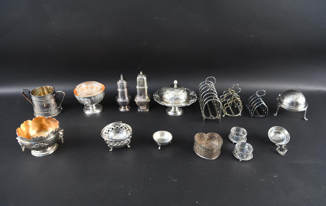 GROUPING OF SILVER PLATE (1 of 13)