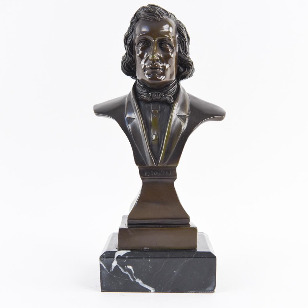 BRONZE BUST OF CHOPIN (1 of 12)