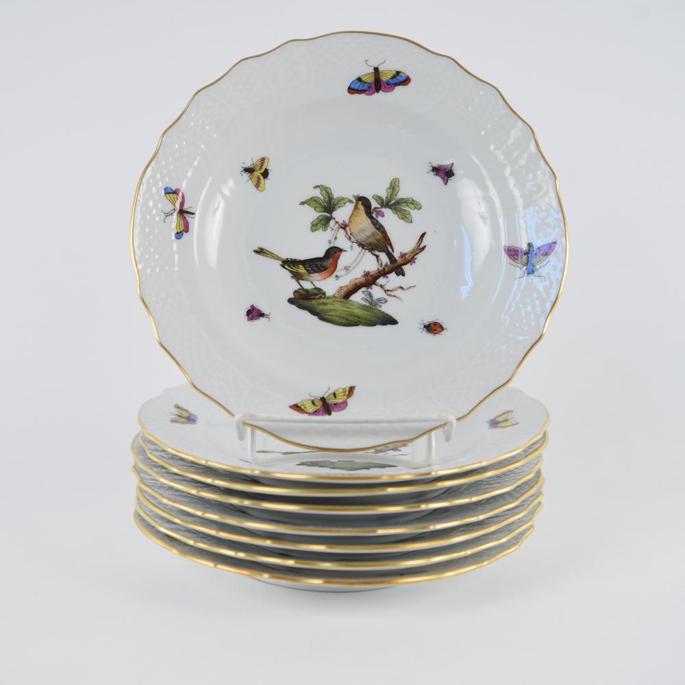 (8) HEREND PORCELAIN PLATES (1 of 12)