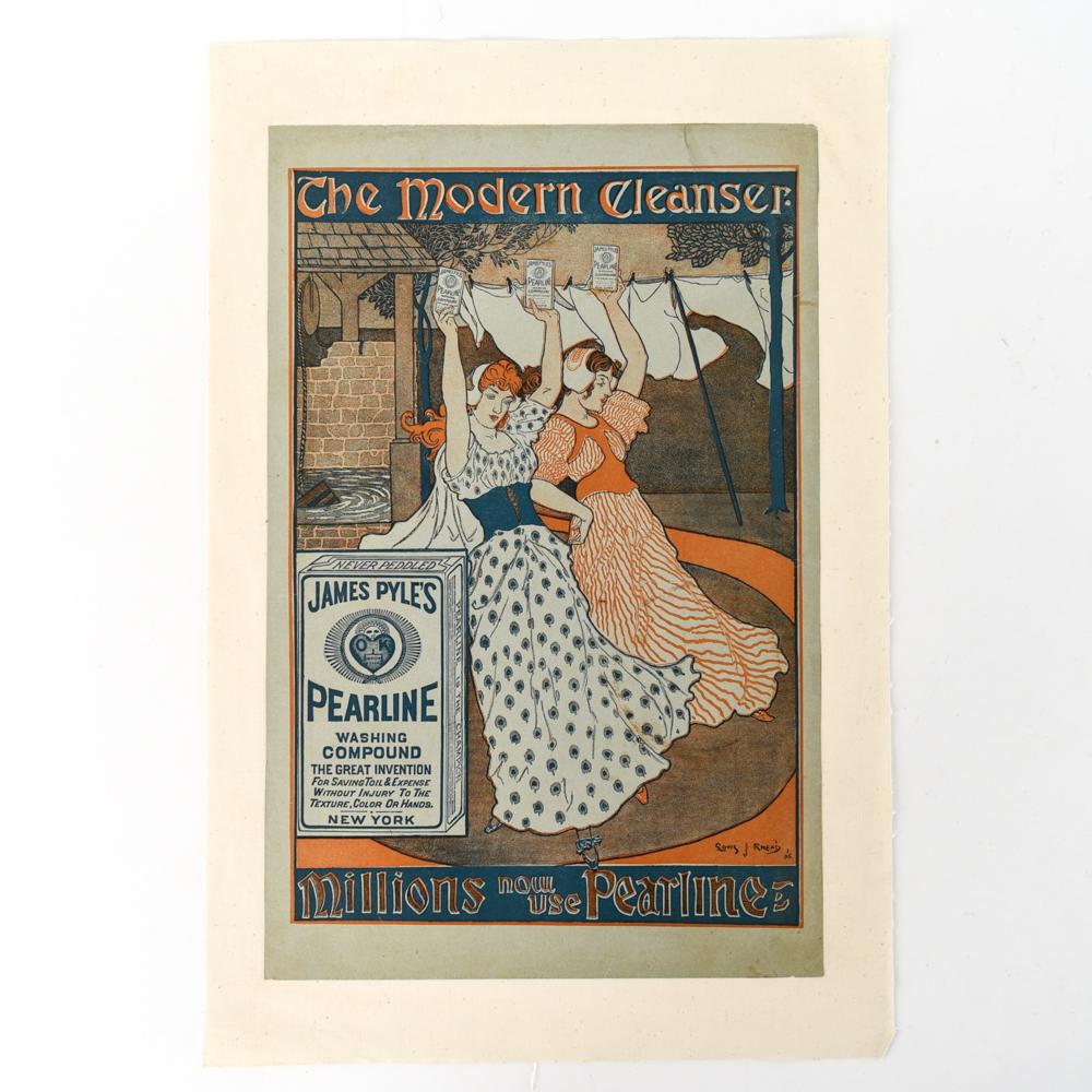 LOUIS RHEAD 1896 LITHOGRAPH POSTER (1 of 10)