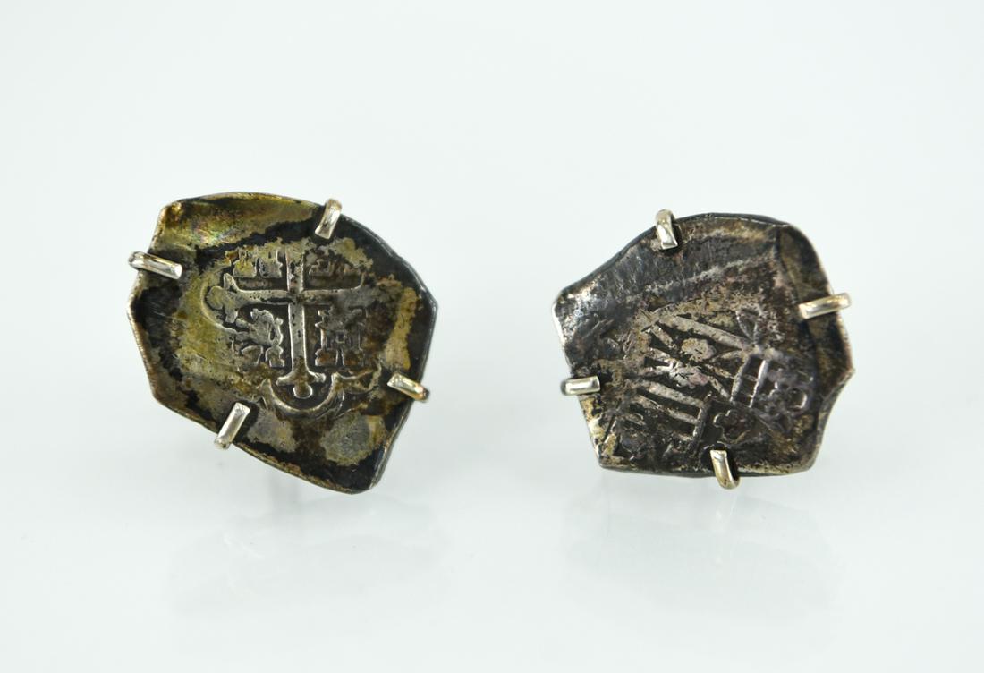 STERLING SILVER ANCIENT COIN CUFFLINKS (1 of 4)