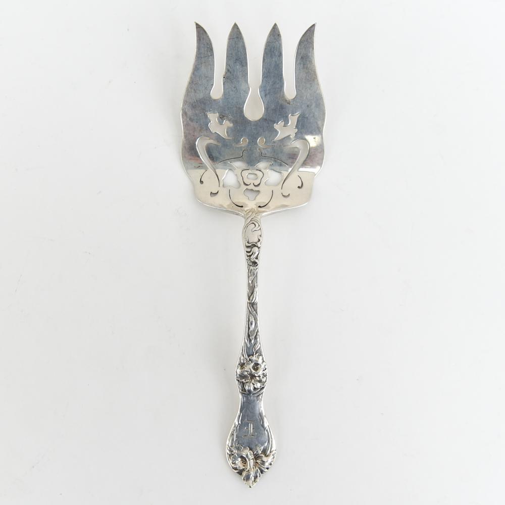 REED & BARTON STERLING SILVER SERVING FORK (1 of 6)