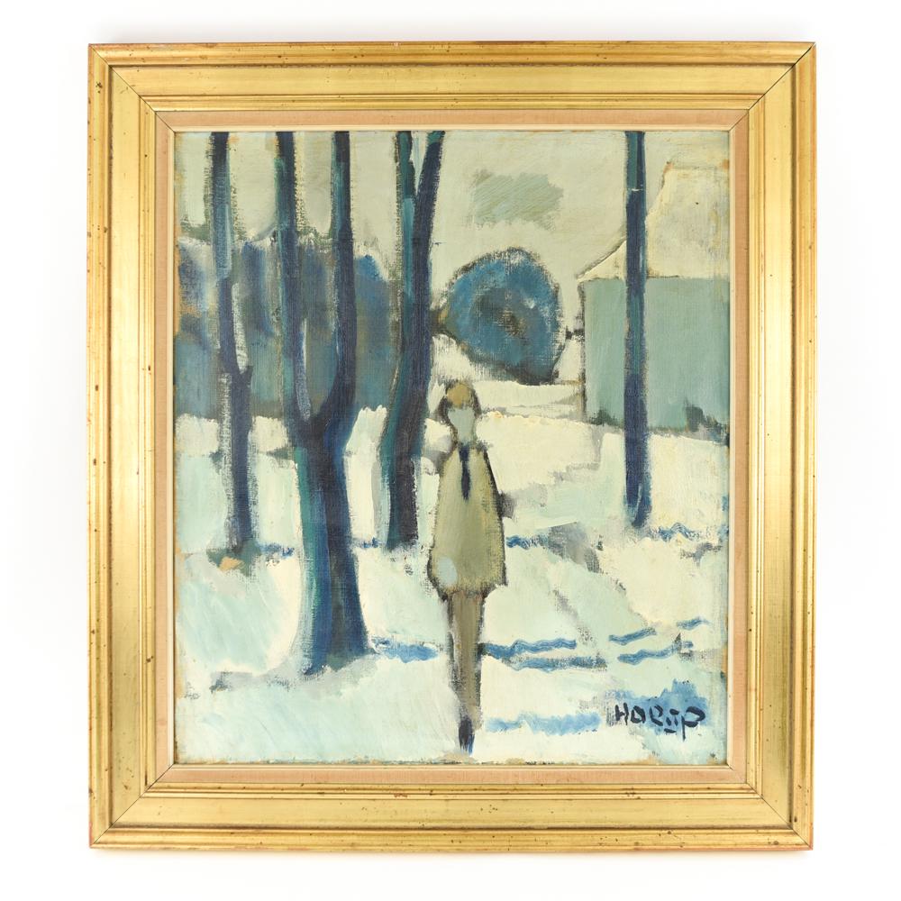 KNUD HORUP (DANISH 1926-1973) ABSTRACT WINTER (1 of 12)